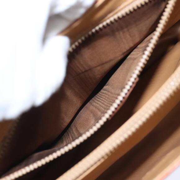 CELINE Macadam Canvas Hand Bag Beige Gold - Picture 11 of 16